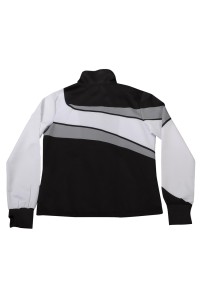 WTV175 Online Order Women's Sport Suit Design Black and White Contrast Sport Suit Sport Suit Factory 100% Polyester  detail view-10